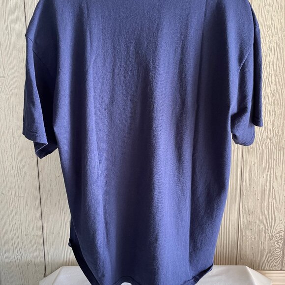 Captain America Shield Star XL 2XL Mens T Shirt No Tag Navy Blue Marvel Comics - Picture 16 of 16